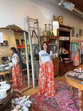Load image into Gallery viewer, Remnants Maxi Skirt - Orange Floral