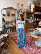 Load image into Gallery viewer, Remnants Maxi Skirt - Blue Floral