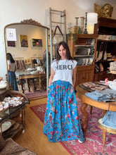 Load image into Gallery viewer, Remnants Maxi Skirt - Blue Floral
