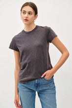 Load image into Gallery viewer, CLASSIC CUT ACID WASH COTTON T-SHIRT : Charcoal
