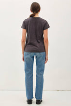 Load image into Gallery viewer, CLASSIC CUT ACID WASH COTTON T-SHIRT : Charcoal
