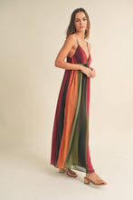 Load image into Gallery viewer, CHIFFON TIE-DYE PRINT LONG DRESS: Multi-Colored
