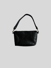 Load image into Gallery viewer, Midi - woven black leather
