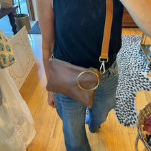 Load image into Gallery viewer, Bangle Clutch with leather strap
