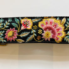 Load image into Gallery viewer, Trim Strap - bright floral on black
