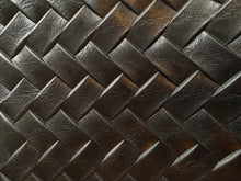 Load image into Gallery viewer, Midi - woven black leather
