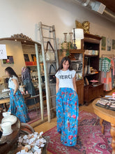 Load image into Gallery viewer, Remnants Maxi Skirt - Blue Floral
