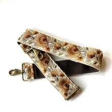 Load image into Gallery viewer, Crossbody Strap - golden floral
