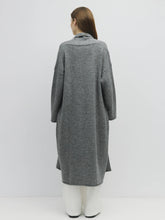 Load image into Gallery viewer, The Heidi Coat | Heavy Knit Coat: HEATHER GREY
