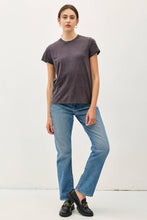 Load image into Gallery viewer, CLASSIC CUT ACID WASH COTTON T-SHIRT : Charcoal
